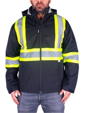 Holmes -  Men’s High Visibility Fleece Lined Softshell Jacket / Workwear